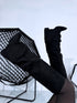 Suede-like boots "WELCOME CLS-532" - black
